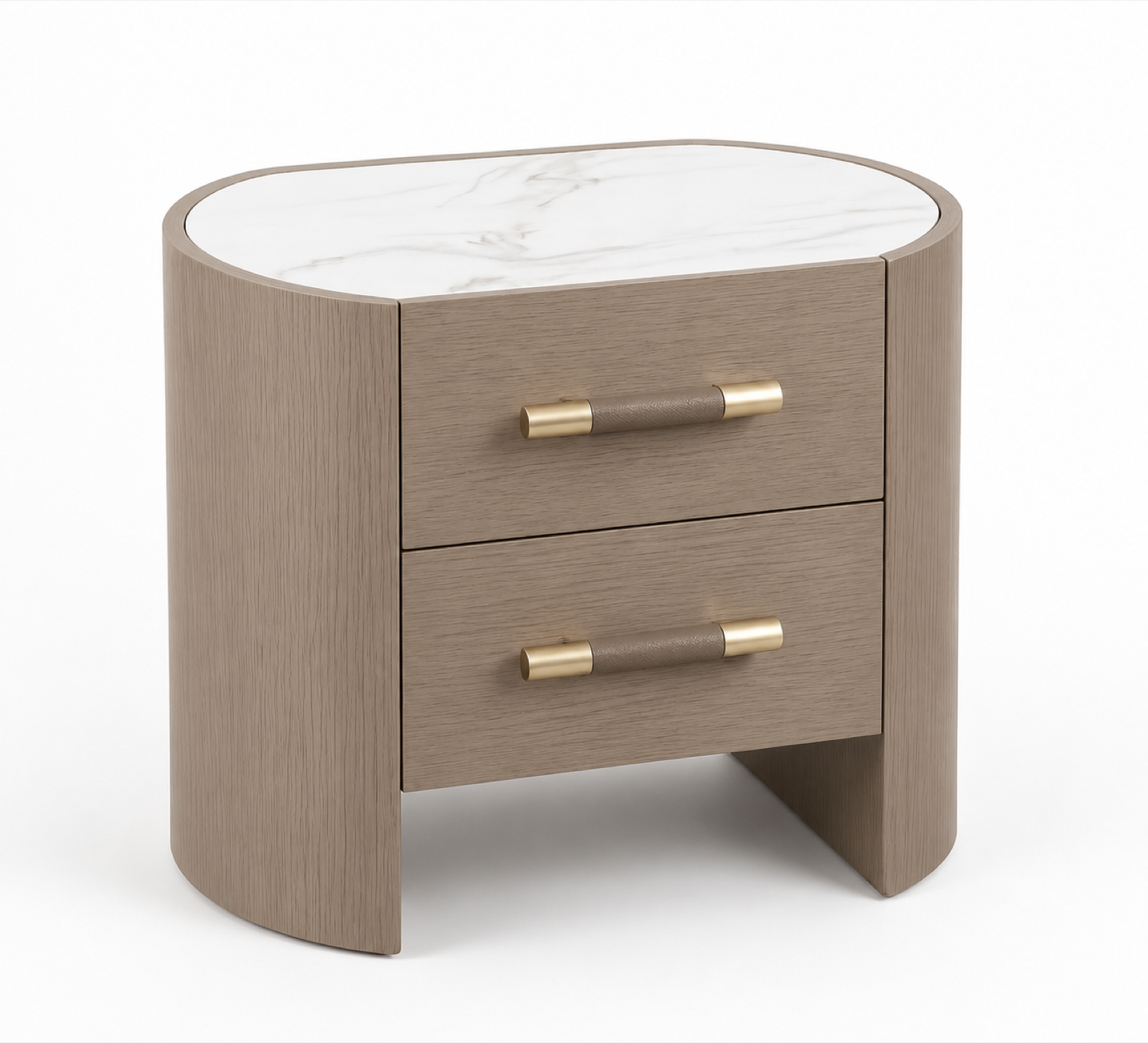 Light oak finish Kensington bedside cabinet